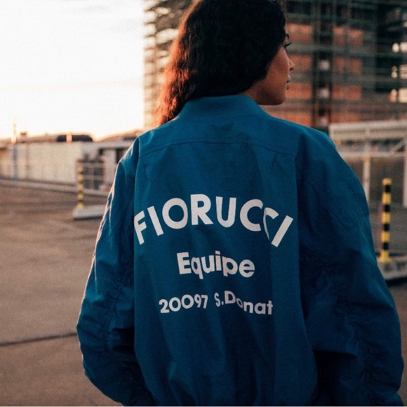 Fiorucci Blue Logo Bomber Jacket - Picture 2 of 6